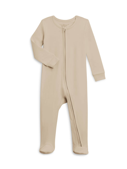 Organic Baby Peyton Zipper Sleeper - Clay