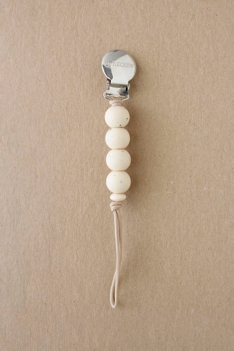 Pacifier Clip  - Ali | Speckled Cream