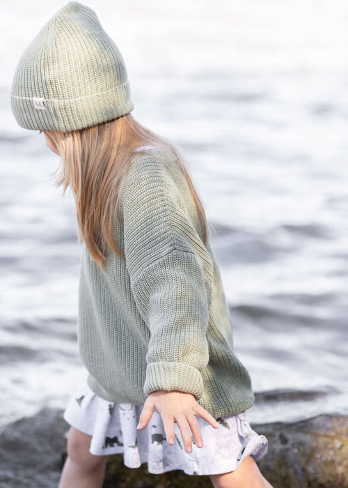 Chunky Knit Beanie | Sage