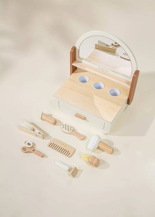 Wooden Beauty Station Playset and Accessories