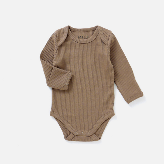 Ribbed Bodysuit | Cappuccino