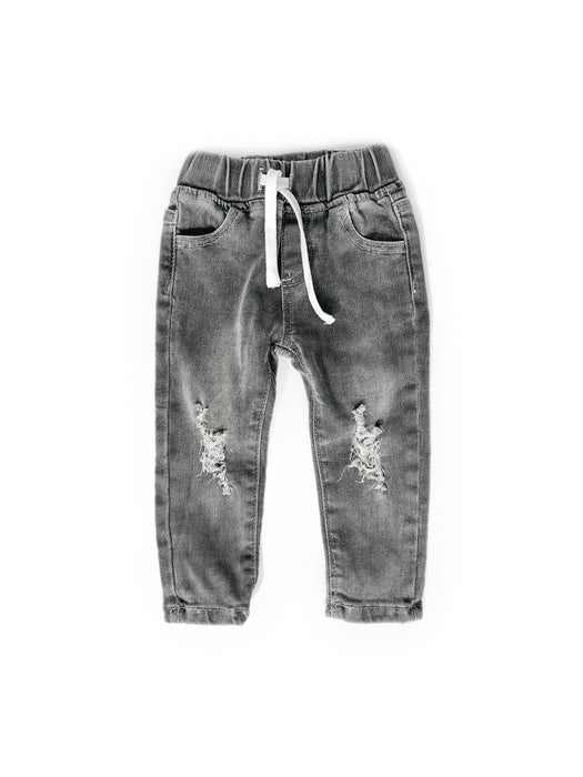 Distressed Denim - Grey Wash