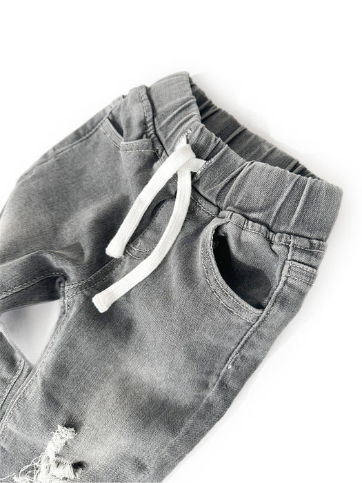 Distressed Denim - Grey Wash