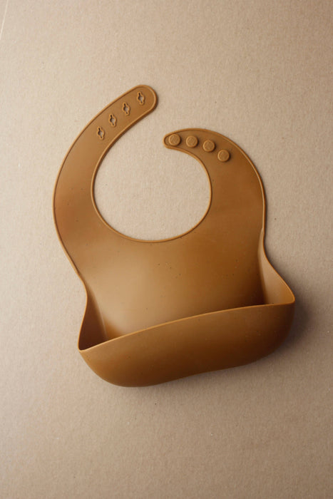 Silicone Bib - Speckle Clay