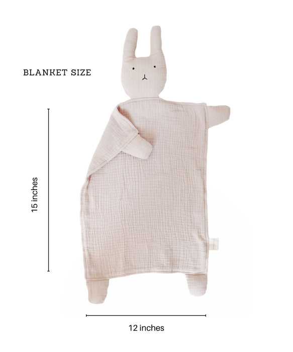 Organic Cotton Bunny Lovey Blanket