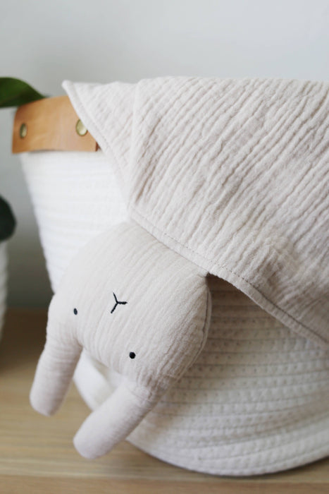 Organic Cotton Bunny Lovey Blanket