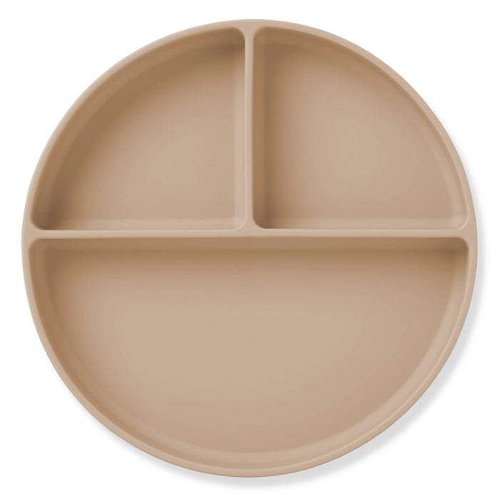 Baby Plate with Suction and  Divided Portions (Oatmeal)