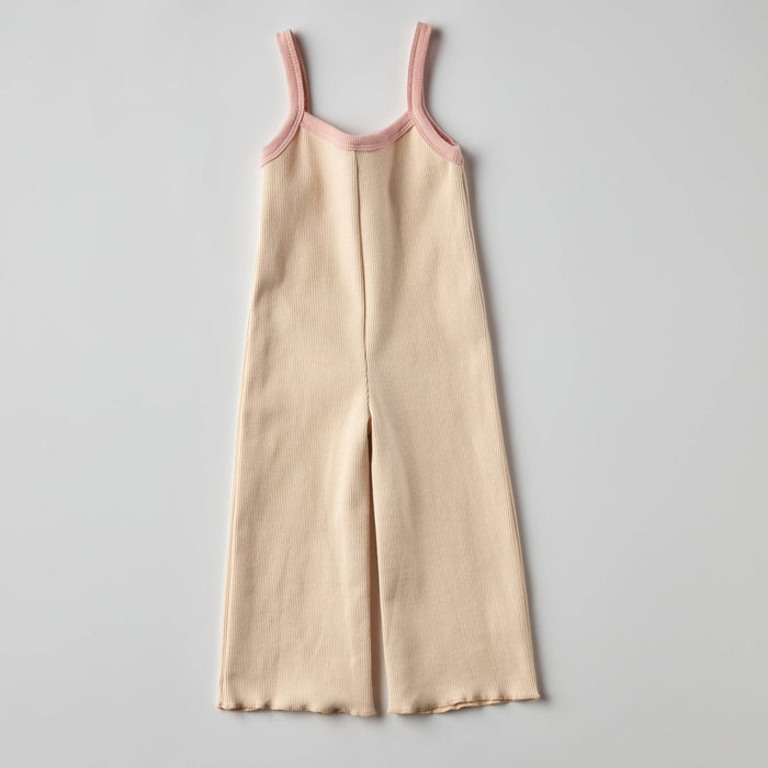 Eloise Ribbed Jumpsuit in Cream