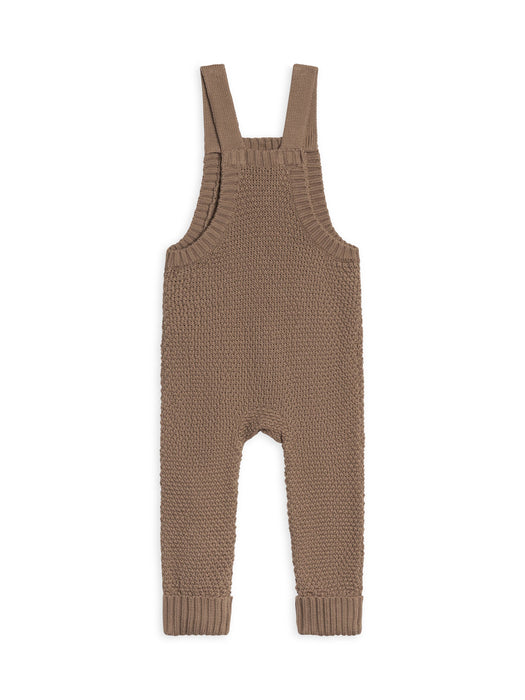 Briggs Seed Stitch Sweater Knit Overalls - Taupe