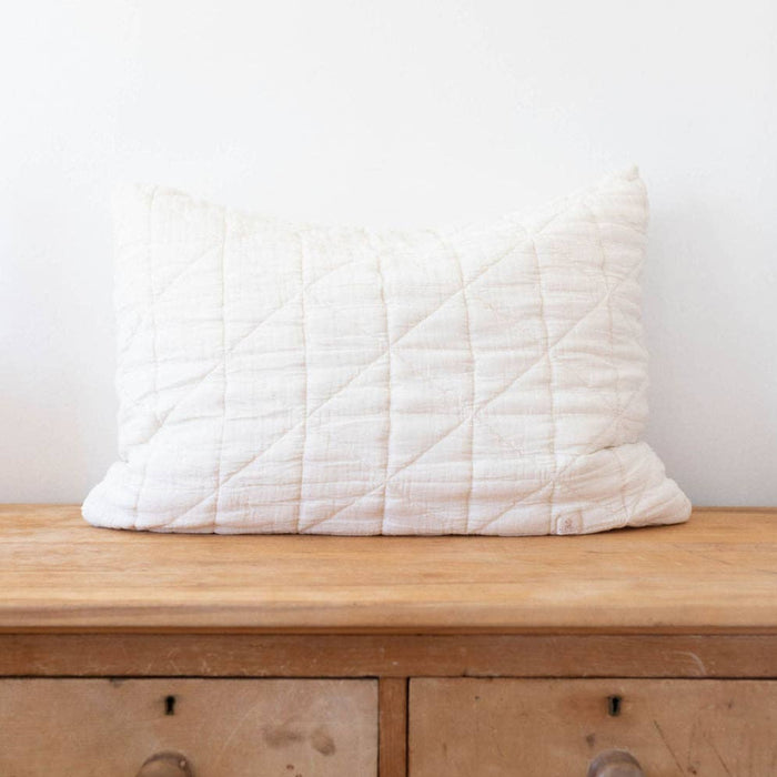 Quilted Pillowcase - Natural