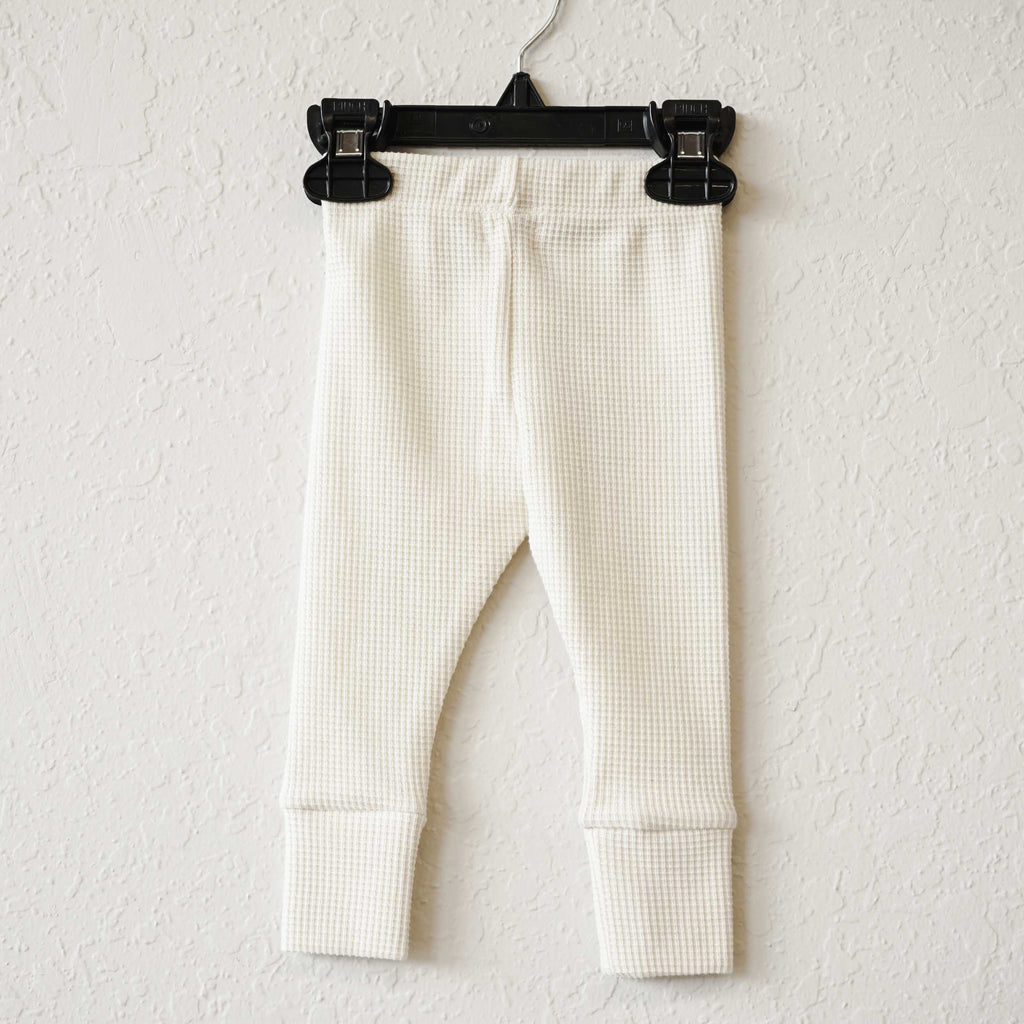 The Waffle Legging- Undyed– Alabaster Baby