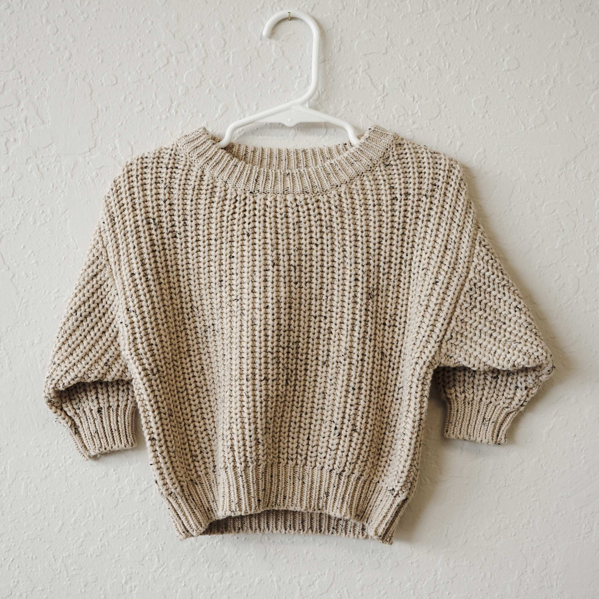 Chunky Sweater - Oat Fleck– Alabaster Baby